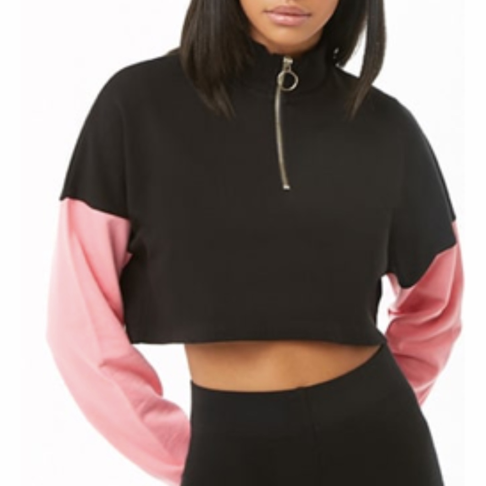 Colorblock Crop Top
